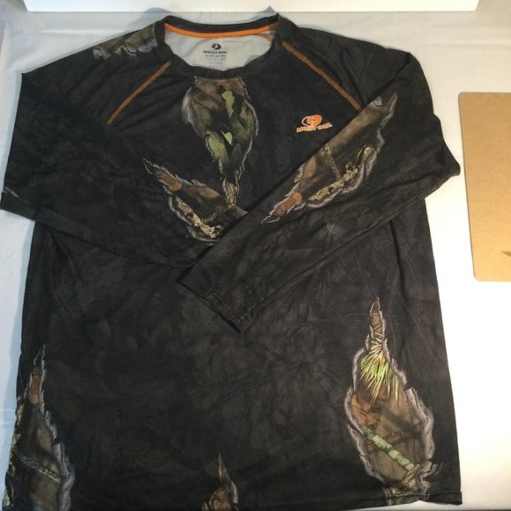 Mens Mossy Oak Eclipse Camo EUC Long Sleeve Shirt XL